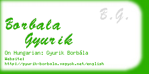 borbala gyurik business card